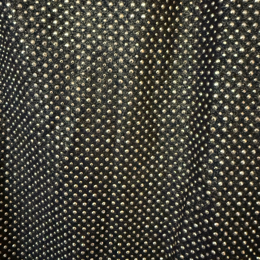 Black and Gold Rhinestone Dress - Picture 3 of 7